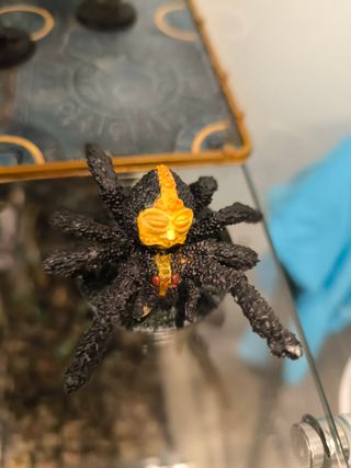 1 Araña miniatura pintada
