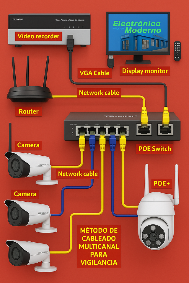 Kit Cámaras Seguridad Hikvision TP-Link
