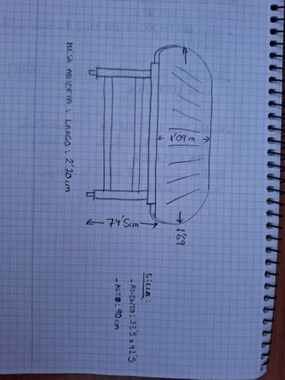 Mesa + 4 sillas jardín de madera.