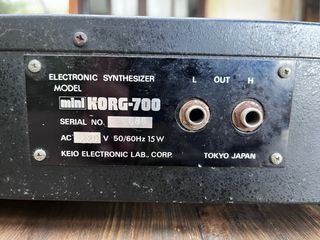 Sintetizador Korg MiniKorg-700 Vintage