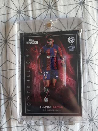 Cromo Lamine Yamal FC Barcelona rc topps Knockout