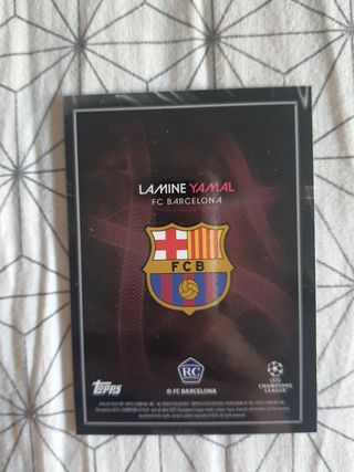 Cromo Lamine Yamal FC Barcelona rc topps Knockout