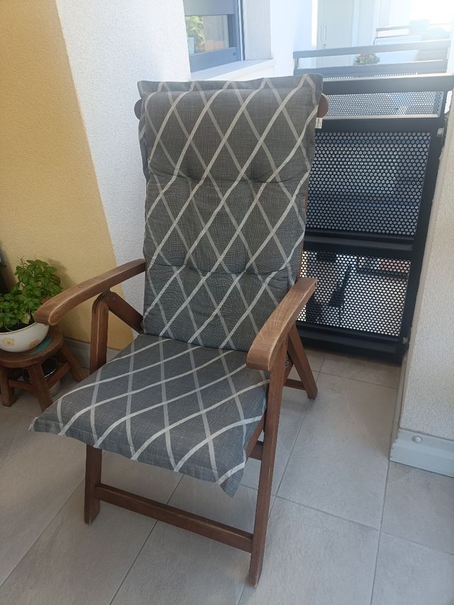 Sedie sdraio legno grigio-marrone