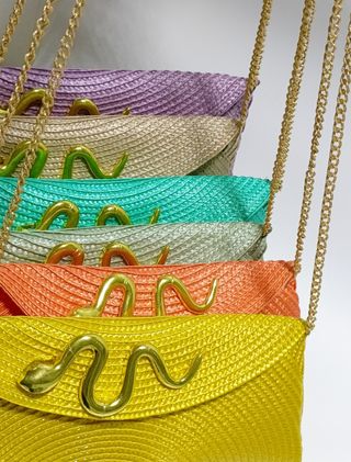 Clutchs fiesta: Bolsos de rafia