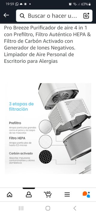 Purificador aire ProBreeze