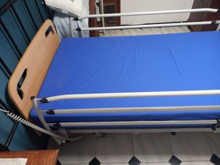 Cama articulada Zoe - Azul y marrón