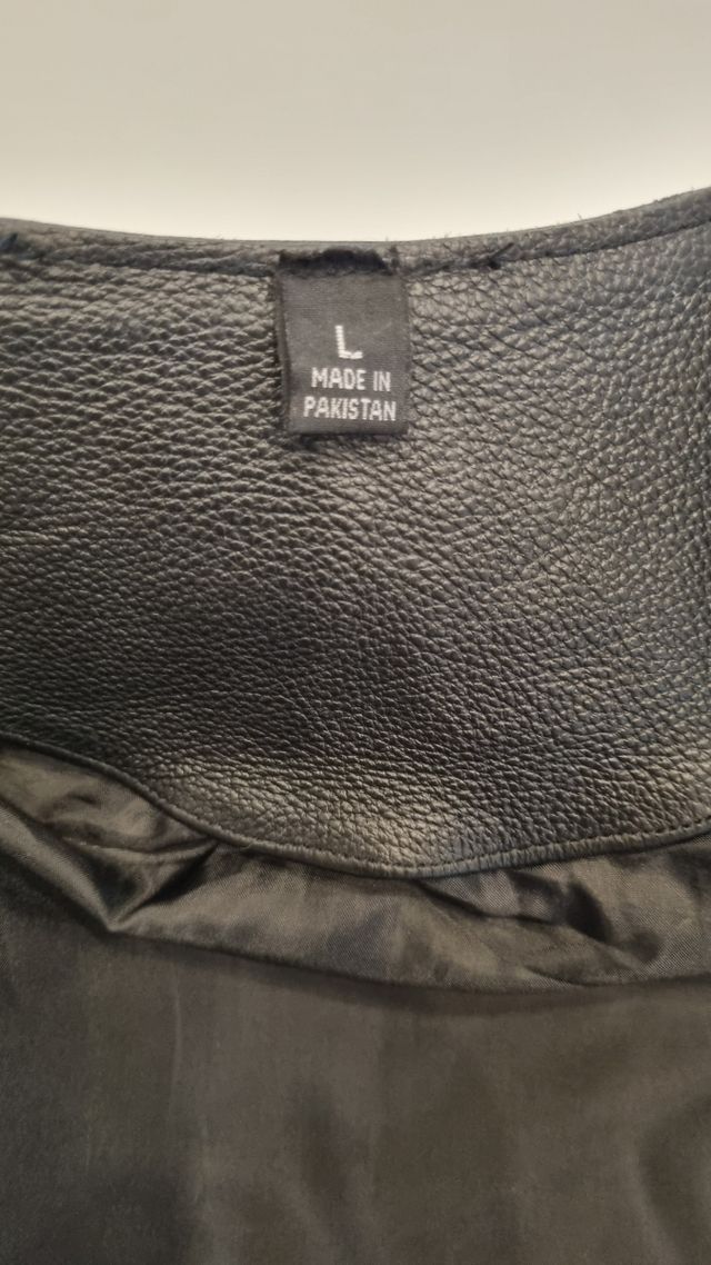 Gilet pelle SOA nero tg L in VERA PELLE 