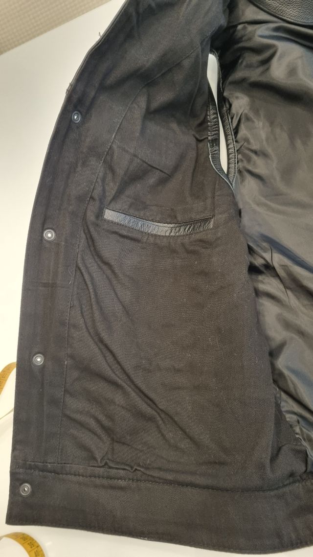 Gilet pelle SOA nero tg L in VERA PELLE 