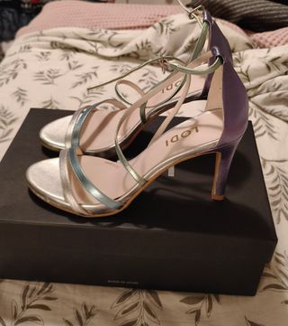 Sandalias LODI Plata-Morado