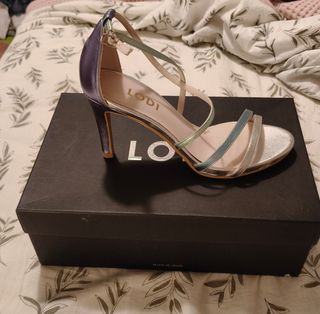 Sandalias LODI Plata-Morado