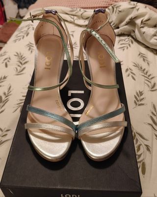 Sandalias LODI Plata-Morado