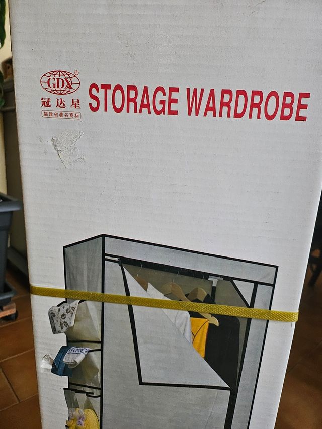 Armadio GDX Tessuto Grigio 70x46x156