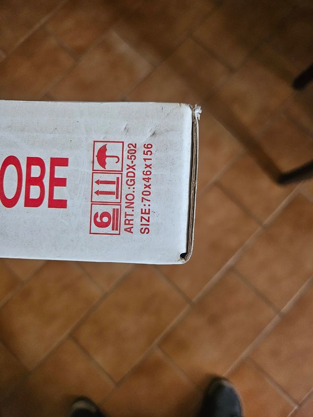 Armadio GDX Tessuto Grigio 70x46x156