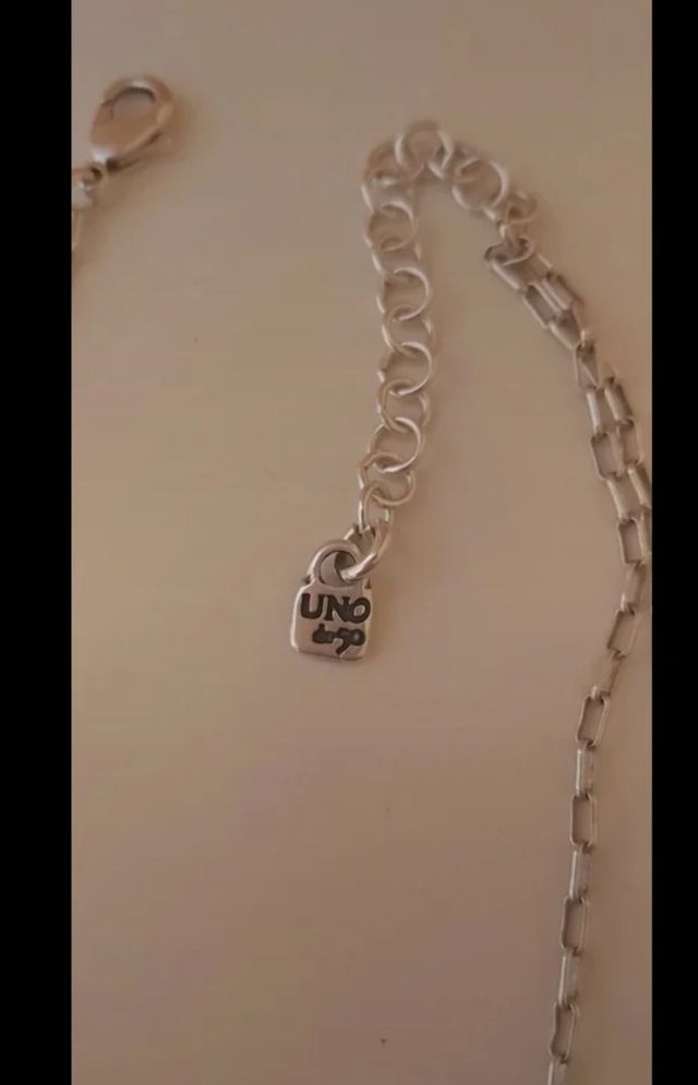 Collar 2 mariposas plata - Uno de 50