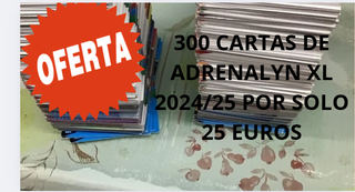 oferton 300 cartas de Adrenalyn XL 24/25 por solo
