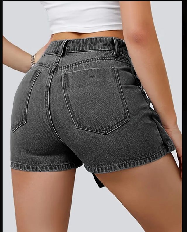 Short/Falda vaquero negro