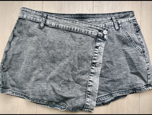 Short/Falda vaquero negro