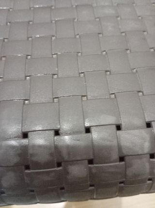 Mesa terraza marrón  efecto mimbre 