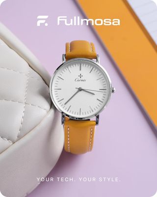 Correa reloj piel 20mm - Amarilla