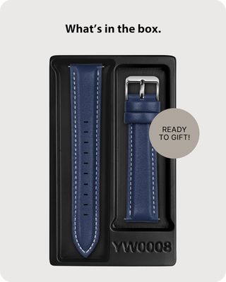 Correa reloj piel 20mm - Azul