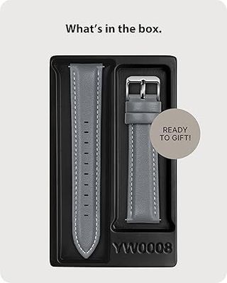 Correa reloj piel 20mm gris