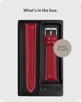 Correa reloj piel roja 20mm