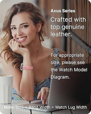 Correa reloj piel rosa 20mm