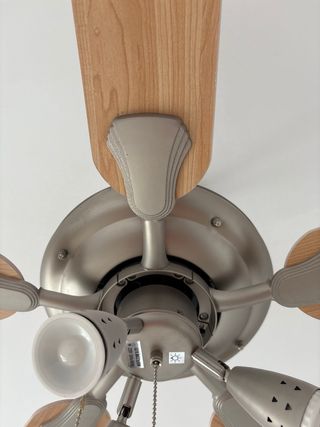 Ventilador techo 5 aspas - plata