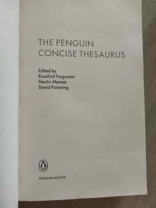 The Penguin Concise Thesaurus (Penguin Referenc...