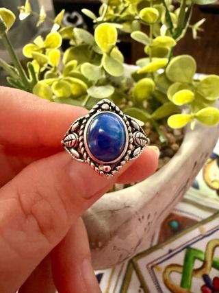 Anillo Cianita plata 925