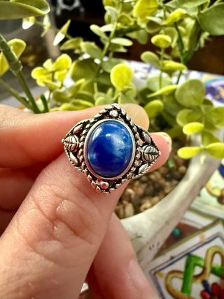 Anillo Cianita plata 925