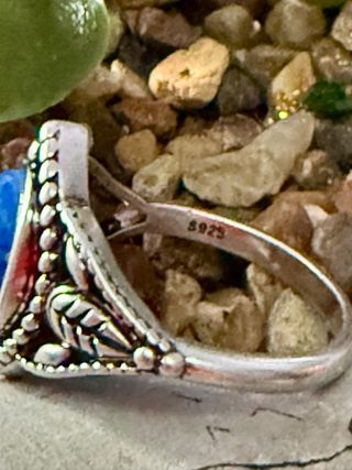 Anillo Cianita plata 925