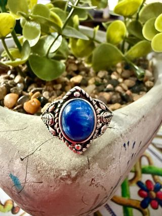 Anillo Cianita plata 925