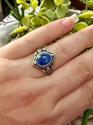 Anillo Cianita plata 925