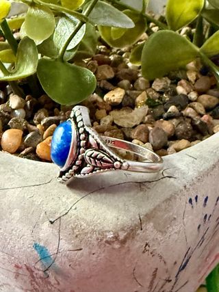 Anillo Cianita plata 925