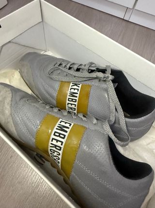 Zapatillas Bikkembergs Gris-Doradas
