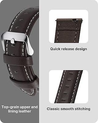 Correa reloj piel marrón 22mm