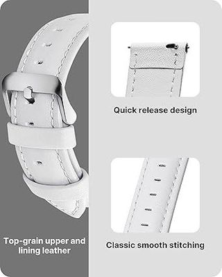 Correa reloj piel blanca 22mm