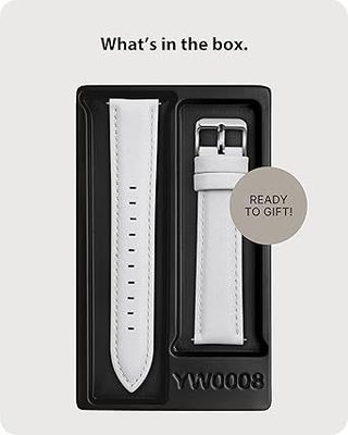 Correa reloj piel blanca 22mm