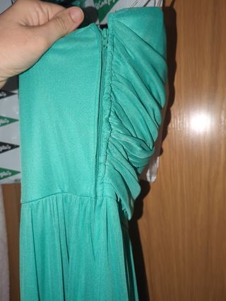 Vestido largo verde turquesa t.40 fórmula joven