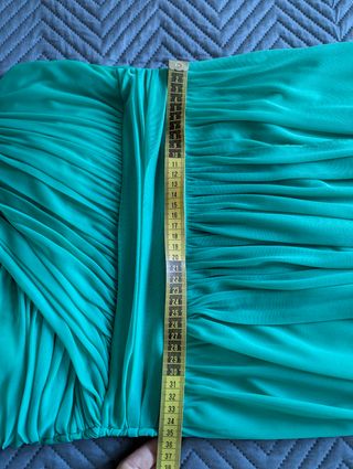 Vestido largo verde turquesa t.40 fórmula joven