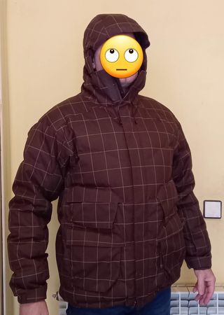 Parka N.Face marrón invierno
