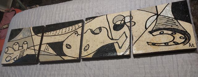 4 Cuadros Abstractos