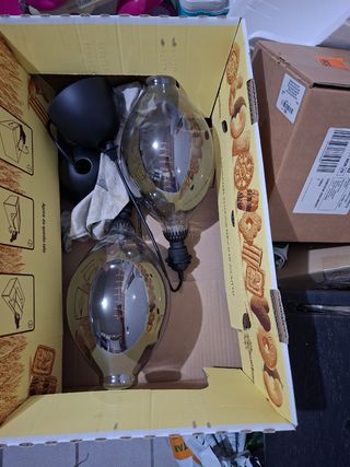 Lampada a sospensione vintage, luce calda