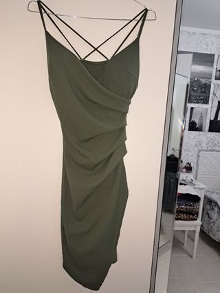 Vestito estivo verde oliva