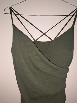 Vestito estivo verde oliva