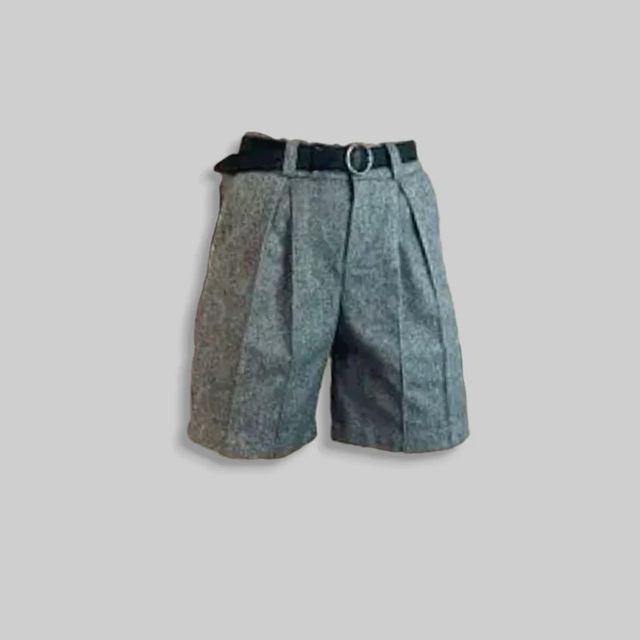 Shorts grises de pana