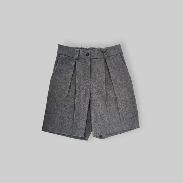 Shorts grises de pana