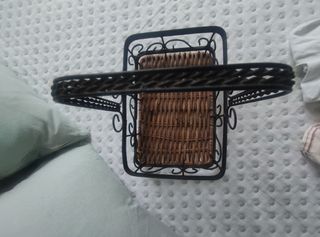 Cesta mimbre negra - Decoración
