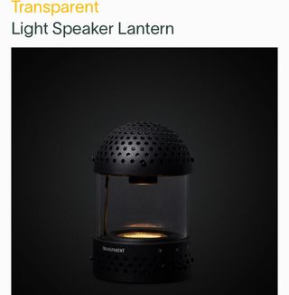 Altavoz luz Transparent. En persona.
No descuento